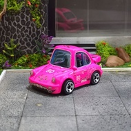 (CUSTOM) Hot Wheels Rexy Porsche 911 Turbo Tooned Pink - Hotwheels Custom Fast Furious