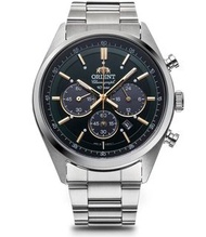 ORIENT Neo70's WV0031TX Green Solar Chronograph Elegant Men's Watch New in Box