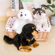 High Quality Cute Simulation Puppy Plush Toys Cute Real Life Doberman Bernese Mountain Dog Stuffed A