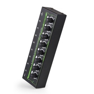 cloudshop Headphone Amplifier 8 Channel Stereo Amp Audio with Power Adapter DC 12V 6.35mm Input/Outp