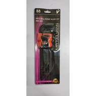 MRTOOLSMAN B8-9PCS BALL POINT ALLEN HEX KEY