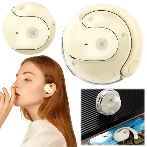 Wireless Bluetooth AI Real-time Language Translation Earphones 144 Languages Ear Hanging Headphone T
