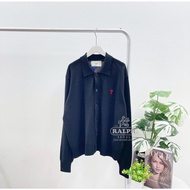 Ami Paris Polo Cardigan Black