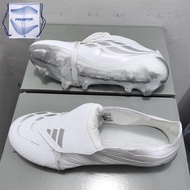 Preferred❤ No. 26 Elite FG White 39-45 Tongue Football Boots Outdoor Anti-slip Wear-resistant Footba