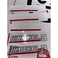 [Limited Time Promotion] Tesla MODELY English model3 Black Letter Sticker Word Mark Modified Rear Ta