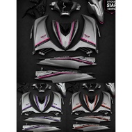COVERSET LC135 V4-V7 EXCITER LTD PINK , PURPLE , RED - MATTE GREY COVER