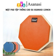 Exercise Pad Clear 12 Inch Asanasi Good Elastic Rubber Noise Canceling Wooden Base Professional Drum