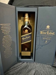 Johnnie Walker Blue Label Scotch Whisky 750 ml 有盒 100% real。約翰走路藍牌禮盒裝 蘇格蘭調和威士忌