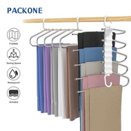 PACKONE Pants Hanger Tudung Anti Slip Muitifunctional Pants Rack Organizer For Trousers Scraves