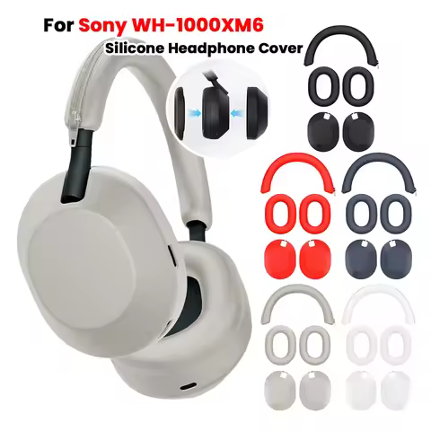 Replacement Ear Pads Anti-Fall Silicone Headset Protective Case Headbeam/Earmuff Sleeve/Shell for So