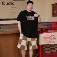 [M-8XL] Printed Short Sleeved T-shirt for Men Trendy Brand Design Pure Cotton Oversized T-shirt