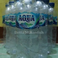 BOTOL AQUA 600ml BEKAS + TUTUP