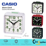 Casio Table Alarm Clock Analogue Buzzer Quartz Movement Reliable and Precision Time Glow In the Dark Display