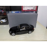 Jingshang/Kyosho 1/18 BMW BMW 1 Series Hard Top Version Metal Black Car Model Original Factory Insta