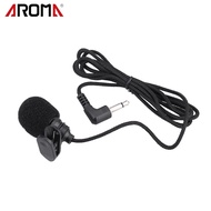 [okoogee]Mini Clip-on Lapel Lavalier Condenser Microphone Mic Hands-free 3.5mm TS Plug for Computer PC Voice Amplifier Speaker