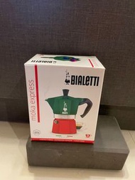 《全新》Bialetti Moka Express coffee  三色旗摩卡咖啡壺 3杯份