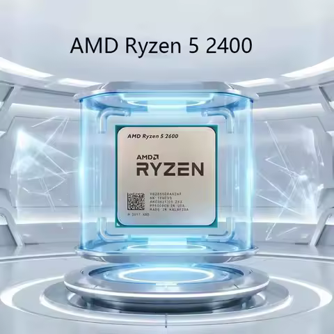 AMD R5 2600 Ryzen 5 2600 Processor 3.4GHz Base Frequency 6 Core 12 Thread DDR4 Memory Support 65W TD