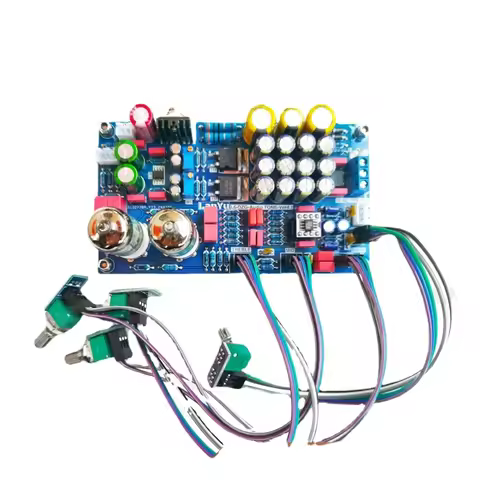 HIFI Preamp Tone Board 5654 Electronic Tube Preamplifier AD847 or AD712 OP AMP Potentiometer Extensi