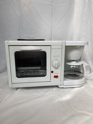 復古 3in1 早餐機- 焗爐+咖啡機+小煎pan