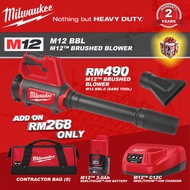 Milwaukee M12 BBL Brushed Blower / Compact Blower / Cordless Blower Cordless Blower