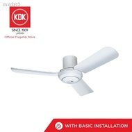 ⊕KDK M11SU (110cm) Remote Controlled Ceiling Fan with Standard Installation