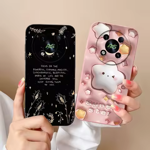 For ITEL RS4 S23 S23 Plus S24 Cases Twinkle Stars Moon Liquid Durable Shockproof Silicone Bumper For