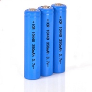 10440 Lithium Battery Pointed No. 7 Battery 3.7v 350mAhaaa Rechargeable Battery Flashlight Battery