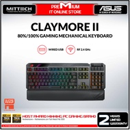 Asus ROG Claymore II Modular TKL 80%/100% Gaming Mechanical Keyboard | ROG RX Optical Mechanical Swi