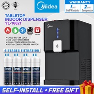 MIDEA Water Dispenser Tabletop Hot Normal Cold Penapis Air 1662 / 2037 - Compressor - 4 Stages Antib