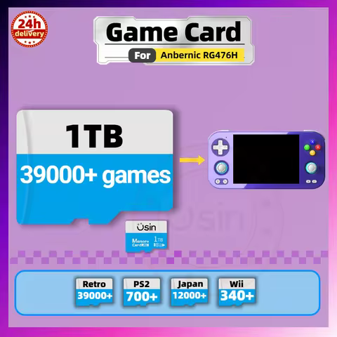 Game SD Card For Anbernic RG476H Retro Games PSP PS1 Memory TF Gaming Console Portable Handheld Plug