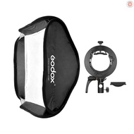 Godox 60 * 60cm/24 * 24inch Flash Softbox Diffuser with S2-type Bracket Bowens Mount Carry Bag for Flash Speedlite Compatible with Godox AD200Pro/V1 series/TT35  G&amp;M-2.20