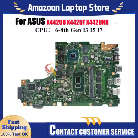 X442UQ Laptop Motherboard For ASUS X442U X442UNR X442UR X442UQ X442UF F442U X442UAR X442URR A442U R4