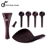 JYC Music VB-01 Ebony Violin Accessories Seven-Piece Set (4/4)