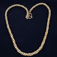 Gold plated rope chain C216×18"