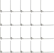 PLIGREAT 20 Pcs 90 Degree Stainless Steel Springs, OD 6mm Small Torsion Springs Mechanical Torsion S
