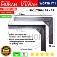 SIKU L-EDGE IRON 18 CM x 25 CM THICK HANGING RACK HOLDER 7"x10" 7x10 1 PCS SHELF BRACKET 7 X 10 7" X