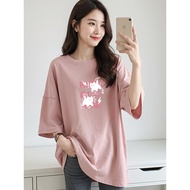 2Y886 1XL-5XL Tshirt Women Clothes Tshirt Crop Top Blouse T shirt Plus Size Woman Streetwear T Shirt
