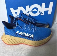 全新有盒HOKA ONE ONE Carbon X3 防滑耐磨 低幫跑步鞋 藍橙