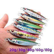 20g/30g/40g/60g/80g Light Metal Jig Lure 3D Printing Saury