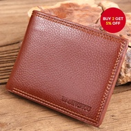 Men's PU Leather Wallet - 8 Card Slots with ID Window and Ticket Holder Dompet Kulit PU Lelaki - 8 S