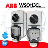 ABB WSO113CL WEATHERPROOF 13A SW SOCKET IP66 WATERPROOF OUTDOOR SOCKET 13A PLUG SCHNEIDER