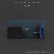 Louis Montini (Skyscrapper) ชุดกิฟเซ็ท กระเป๋าหนังแท้ และ เข็มขัดหนังแท้ LM-GS #2