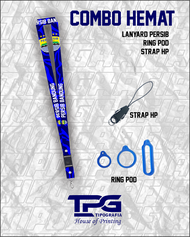 PAKET HEMAT COMBO PERSIB / TALI ID CARD/POD/TALI GANTUNGAN HP
