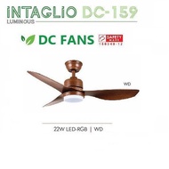 Acorn 40  Intaglio DC-159 LED Remote Ceiling Fan
