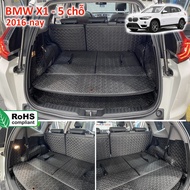 FLASH 5D 6D DUST-PROOF leather trunk mat for BMW X1 2016-present, standard Form, waterproof