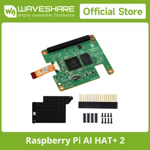 Official Raspberry Pi AI HAT+ 2, Built-in Hailo-10H AI Accelerator , 8GB RAM, Generative AI Function