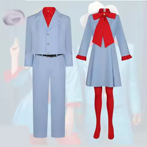 UUI1Cowboy Cosplay Die With A Smile Ladyy Bruno Mars Uniform Suit Costume Gagaga Blue Dress Man Woma