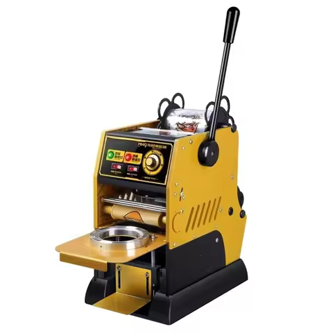 220V Manual Paper/Plastic Sealing Cup Sealer Automatic Film Rolling Cup Sealing Machine Commercial C