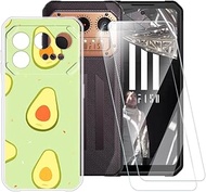ESACMOT Avocado Pattern Case Compatible with IIIF150 Raptor LTD + [2 Pack] Screen Protector Tempered