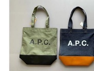 外國預訂 A.P.C. Logo拼皮托特包 2色選